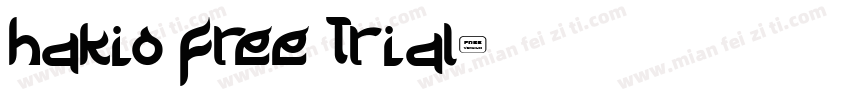 Hakio Free Trial字体转换
